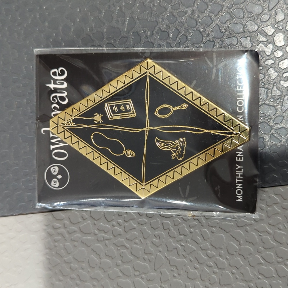 Owlcrate pin from April 2021 box